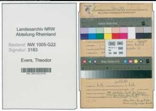 Entnazifizierung Theodor Evers , geb. 07.07.1893 (Friseur)