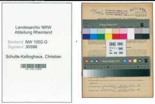 Entnazifizierung Christian Schulte-Kellinghaus, geb. 23.04.1908 (Haendler)