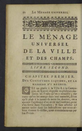 Livre second.