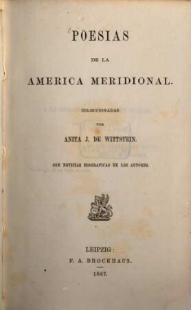 Poesías de la América meridional