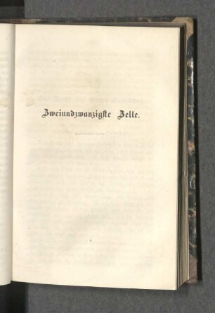 Zweiundzwanzigste Zelle.