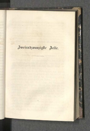 Zweiundzwanzigste Zelle.