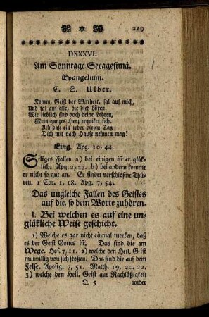 DXXXVI. Am Sonntage Sexagesimä. Evangelium.