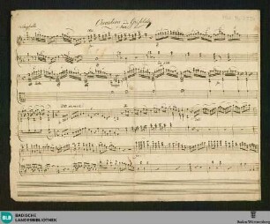 La Virtù al cimento. Excerpts. Arr - Don Mus.Ms. 2554 : pf; PaWV 18