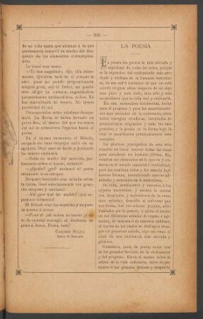 La poesía