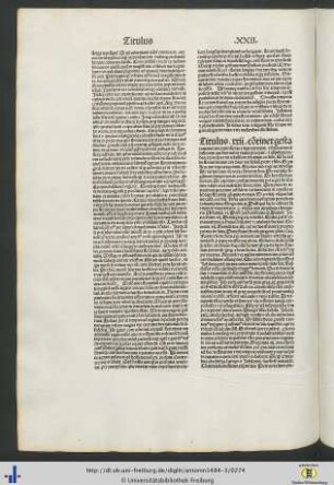 Titulus XXII.