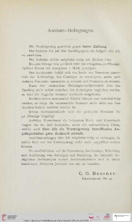 Auctions-Bedingungen