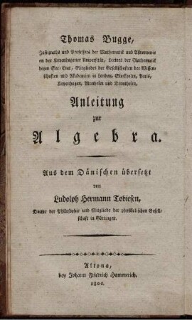 Theil 2, Abtheilung 1: Lehrbuch der gesammten Mathematik oder Vorlesungen über die mathematischen Wissenschaften. Zweyten Theils erste Abtheilung