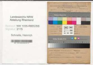 Entnazifizierung Heinrich Schnelle , geb. 08.06.1897 (Kaufmaennischer Angestellter)