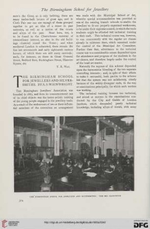 34: The Birmingham School for Jewellers and Silver-Smiths