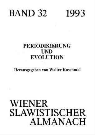 Wiener slawistischer Almanach. 32. 1993