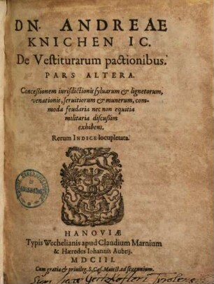 De Vestiturarum pactionibus. 2