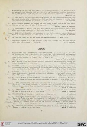 Zinn (Nr. 822-910)