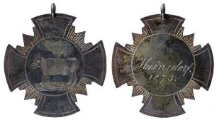Meinsdorf (Ostholstein): Gehenkelte Schützen(?)medaille