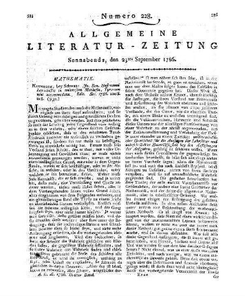 Hoffmann, J. B.: Introductio in Mathesin universam. 2. Aufl. Mannheim: Schwan 1786