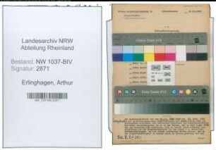 Entnazifizierung Arthur Erlinghagen , geb. 24.03.1901 (Kaufm.Angestellter)