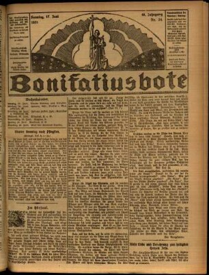 Ausgabe vom Sonntag, den 17. Juni 1923.