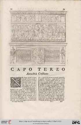 Capo terzo: Antichità Cristiane