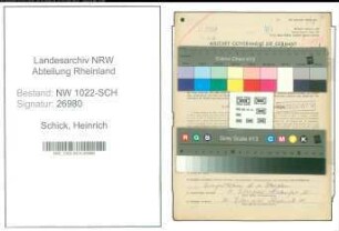 Entnazifizierung Heinrich Schick , geb. 27.01.1920 (Pfoertner)