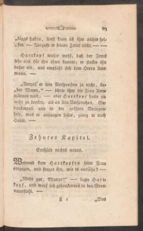 Zehntes Kapitel. Enthält nichts neues.