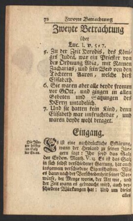 Zweyte Betrachtung