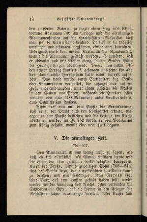 V. Die Karolinger Zeit (752-917)