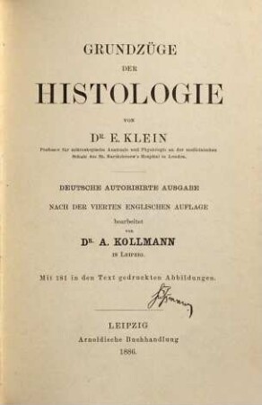 Grundzüge der Histologie
