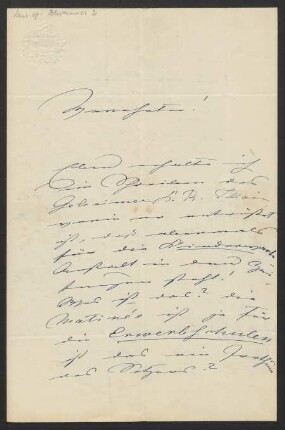 Brief an Gustav Bock an Musikverlag Ed. Bote und G. Bock <Berlin> : 19.02.1857