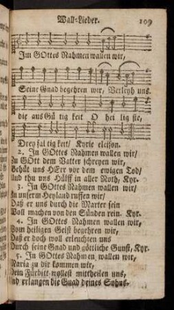 109-116, Wall-Lieder