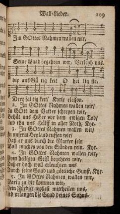 109-116, Wall-Lieder