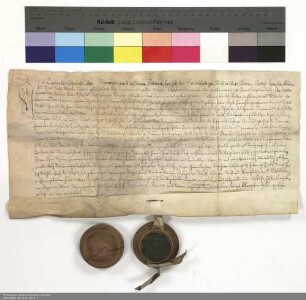 Revers Katharina Apollonias von Bommersheim bezüglich der Belehnung mit dem fuldischen Hof in Bommersheim und weiteren im Einzelnen aufgeführten Lehen durch Joachim [von Gravenegg], Abt von Fulda
