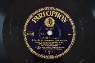 Aida : I. Akt: "Zu des Niles heiligen Ufern eil' dahin" / (Verdi)