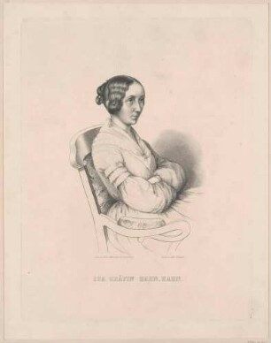 Bildnis Hahn-Hahn, Ida (1805-1880), Gräfin, Schriftstellerin