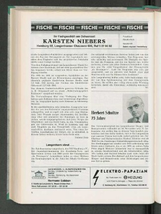 Herbert Schultze 75 Jahre