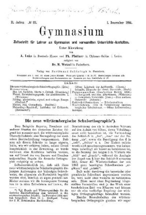 Die neue württembergische Schulorthographie