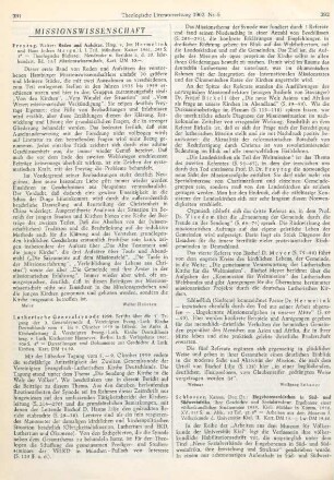 391-392 [Rezension] Lutherische Generalsynode 1959