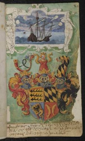 Wappen: Herzog Friedrich I. von Württemberg, Graf von Mömpelgard (1557-1608)