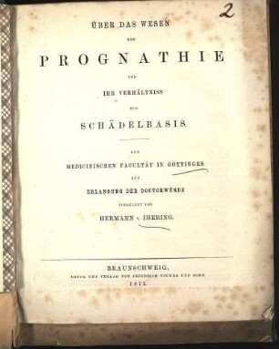 Über das Wesen der Prognathie und ihr Verhältniss zur Schädelbasis
