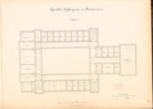 Gerichtsgefängnis, Bartenstein: Grundriss 1.OG 1:100