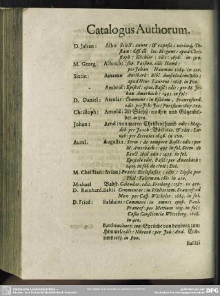 Catalogus Authorum