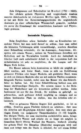 Zootomische Präparation.