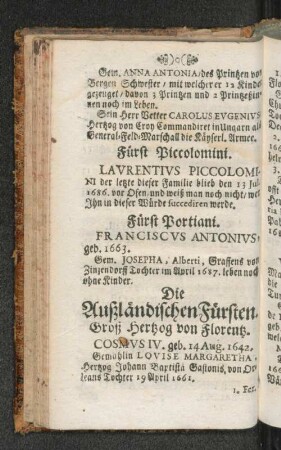Die Außländischen Fürsten