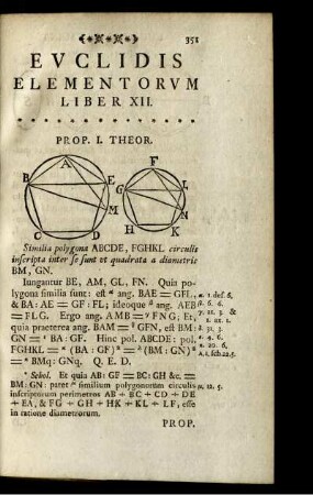 Elementorum Euclidis Liber XII.