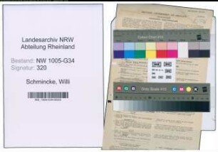 Entnazifizierung Willi Schmincke , geb. 06.06.1910 (Arzt)