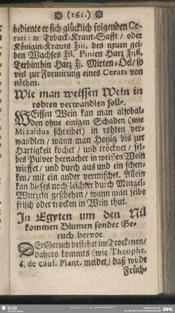 Wie man weissen Wein in rohten verwandlen solle