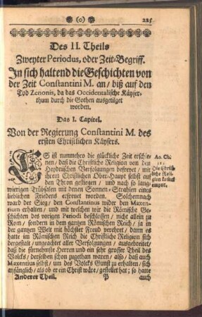 Zweyter Periodus, oder Zeit-Begriff
