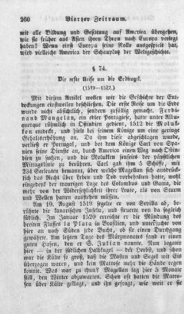 74. Die erste Reise um die Erdkugel (1519 - 1522.)