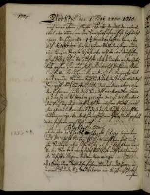 Blokzijl 1. Mai 1710