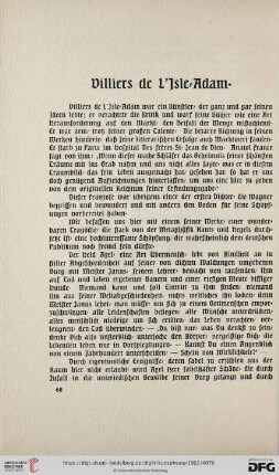 1: Villiers de L’Isle-Adam