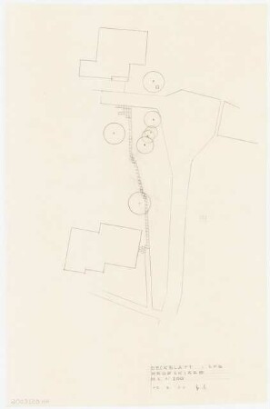 Grünflächen an der Wohnanlage des SFB Am Rupenhorn 4, Berlin-Westend: Wegeskizze 1:200, Deckblatt